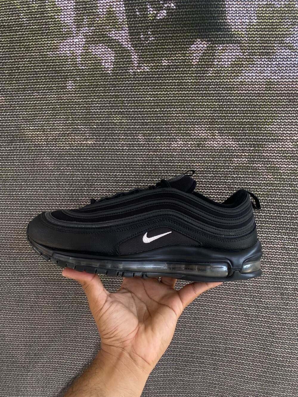 Nike Air Max 97 Black White Men's Shoes Size 10.5